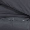 vidaXL Duvet Cover Set Black 100% Cotton