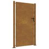 vidaXL Garden Gate 39.4x78.7" Corten Steel