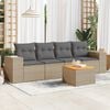 vidaXL Garden Sofa Set Beige