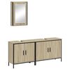 vidaXL Bathroom Furniture Set Sonoma Oak