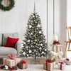 vidaXL Artificial Christmas Tree with 150 LEDs Green 59.06 in