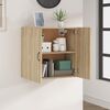 vidaXL Wall Cabinet Sonoma Oak 23.6"x12.2"x23.6" Engineered Wood