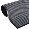 vidaXL Doormat Grey Polyester, PVC 47.2 x 70.9 in Rollable Door Mat