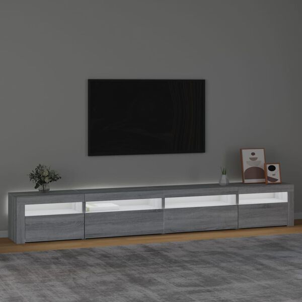 vidaXL TV Cabinet Grey Sonoma Engineered wood Large TV Cabinet