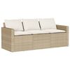 vidaXL Garden Sofa Set Beige, Cream White