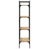 vidaXL Bookcase Sonoma oak Engineered wood, steel Large Bookcase
