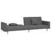 vidaXL Sofa Bed Dark Gray Fabric (100% polyester), wood, plastic, foam