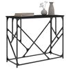 vidaXL Console Table Black Engineered wood 39.4 in x 15.7 in x 31.5 in