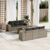 vidaXL Garden Sofa Set Gray, Dark Gray