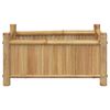 vidaXL Planter Natural Bamboo 19.7 x 11.8 x 9.8 in Decorative Inlays