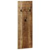 vidaXL Coat Rack Set of 2 Brown Solid mango wood and powder-coated steel