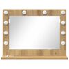 vidaXL Vanity Mirror with Mirror Artisan Oak 23.62 x 17.72 x 7.09 in