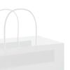 vidaXL Paper Bags 250 pcs with Handles White 26x17x25 cm