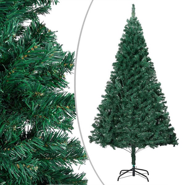 vidaXL Artificial Christmas Tree Green PVC Large