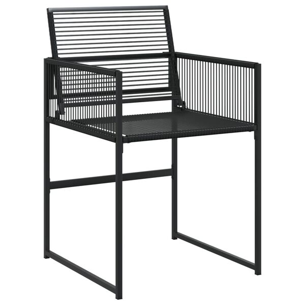 vidaXL Garden Dining Set Black