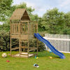 vidaXL Outdoor Playset Natural wood Vacuum pressure treated pinewood Large