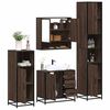 vidaXL Bathroom Furniture Set Brown Oak Engineered Wood Medium