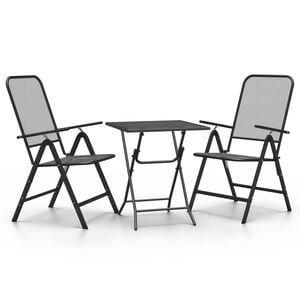 vidaXL Garden Dining Set Anthracite