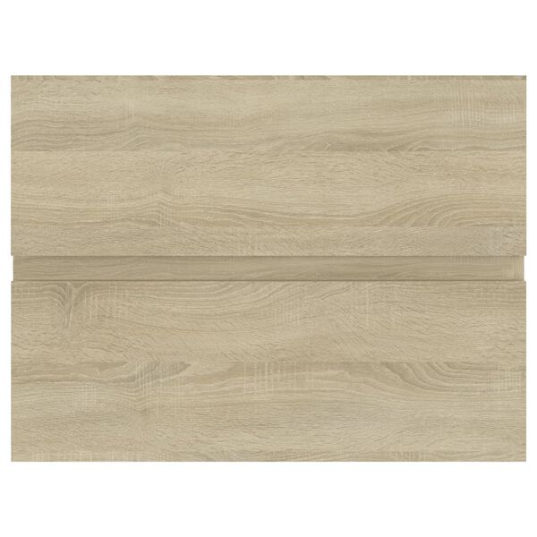 vidaXL Sink Cabinet Sonoma oak Engineered wood 23.6x15.2x17.7 in