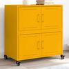 vidaXL Sideboard Mustard Yellow Cold-rolled Steel Medium Sideboard