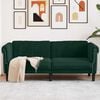 vidaXL Sofa Dark Green Velvet (100% polyester), plywood, solid wood