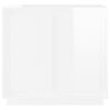 vidaXL Sideboard High gloss white Engineered wood Medium Sideboard