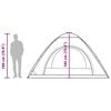 vidaXL Camping Tent 5-Person White Blackout Fabric Quick Release