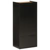 vidaXL Bathroom Cabinet Black, Natural Wood Iron, Solid Mango Wood Medium
