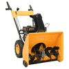 vidaXL Snow Thrower Yellow and black Steel and plastic Medium