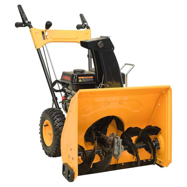 vidaXL Snow Thrower Yellow and black Steel and plastic Medium
