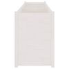 vidaXL Garden Planter White Solid pinewood 78.7 in x 19.7 in x 27.6 in