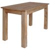 vidaXL Dining Table Natural wood finish Solid mahogany wood