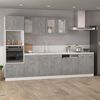 vidaXL Microwave Cabinet Concrete Grey Engineered Wood Large Cabinet