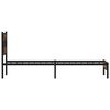 vidaXL Bed Frame Smoked Oak Steel, Engineered Wood Small Single