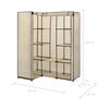 vidaXL Wardrobe Cream Iron tube Large Wardrobe Other Modern