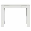 vidaXL Desk White Engineered Wood 39.4x17.7x29.5 in Desk Rectangular