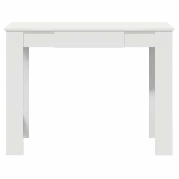 vidaXL Desk White Engineered Wood 39.4x17.7x29.5 in Desk Rectangular