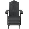 vidaXL Garden Chair Anthracite HDPE (High Density Polyethylene), Steel