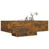 vidaXL Coffee Table Smoked Oak Engineered Wood 33.5 x 21.7 x 12.2 in