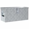 vidaXL Aluminum Box 24.2"x10.4"x11.8" Silver