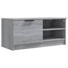 vidaXL TV Cabinet Set of 2 Gray Sonoma Engineered wood Compact