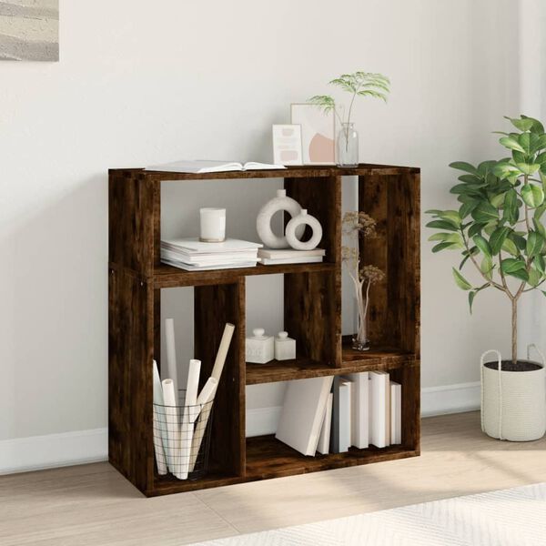 vidaXL TV Cabinet Smoked Oak Engineered Wood Medium TV Cabinet