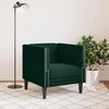 vidaXL Chesterfield Sofa Chair Dark Green