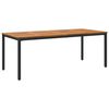 vidaXL Outdoor Tables natural and black 78.7" x 35.4" x 29.5