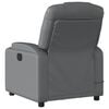 vidaXL Massage Recliner Chair Grey Faux leather, metal, plywood Medium