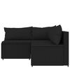 vidaXL Patio Lounge Set Black