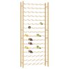 vidaXL Wine Rack for 96 Bottles Gold Metal