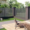 vidaXL Louver Fence WPC 70.9"x70.9" Gray