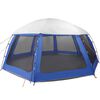 vidaXL Pool Tent with Removable Fly & Mesh Walls Azure Blue 240.9x240.9"