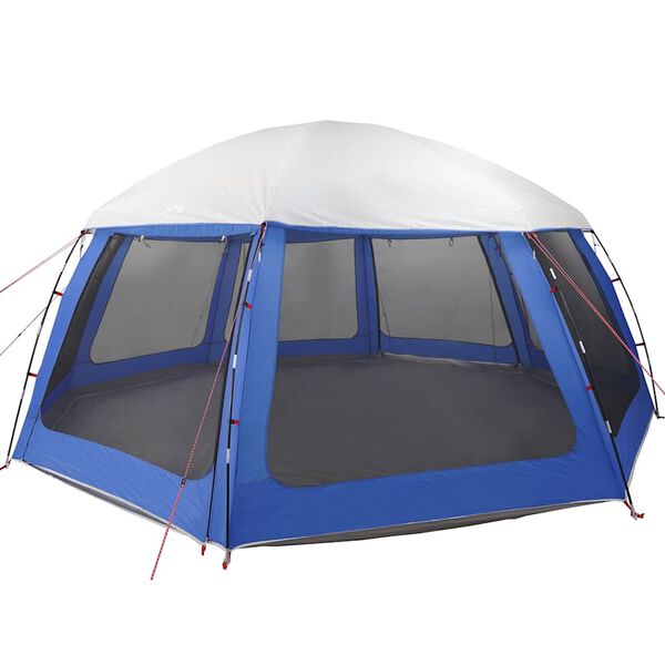 vidaXL Pool Tent with Removable Fly & Mesh Walls Azure Blue 240.9x240.9"